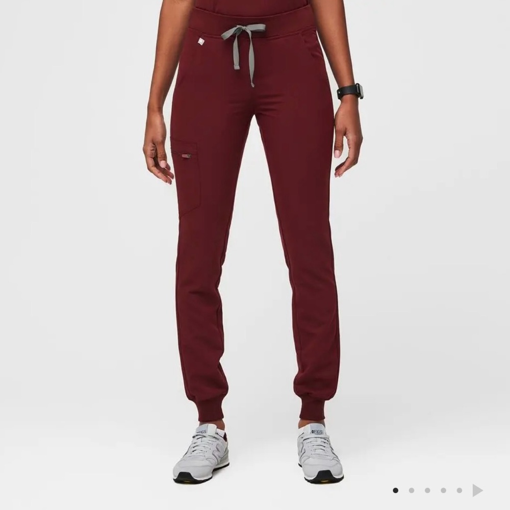 Figs Women's Burgundy Zamora Jogger Scrub Pants